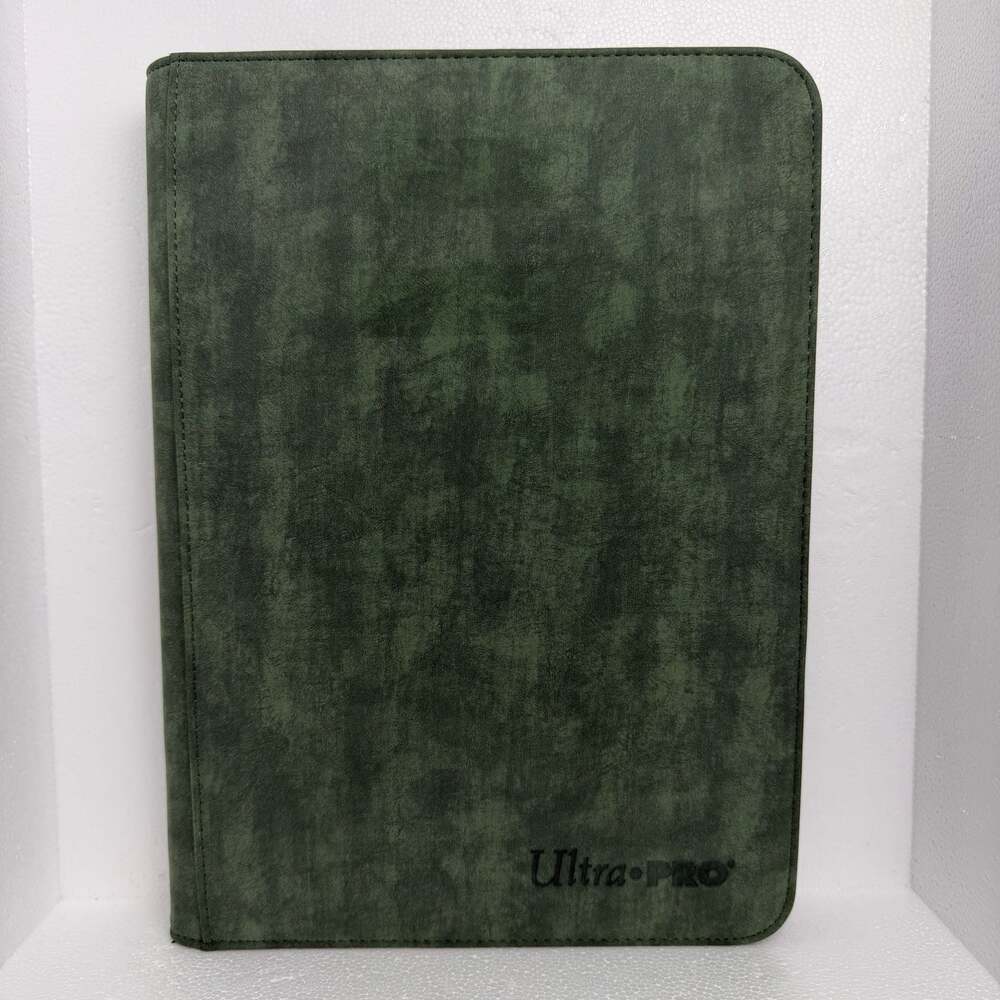 Ultra PRO Suede Collection Premium 9-Pocket Zippered PRO-Binder - Emerald